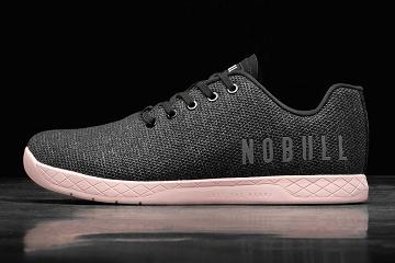 Men's Nobull Heather Dusty Rose Trainers Black | SG K2473O